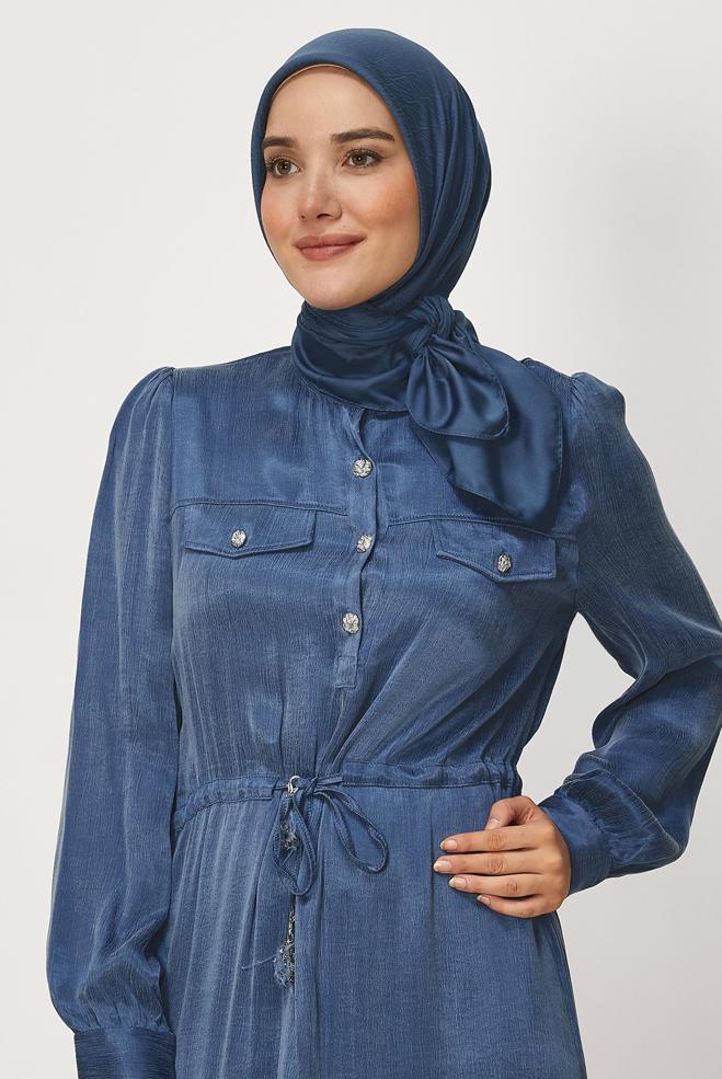 Vêtements hijab BRUN ALVINA JACQUARD ÉCHARPE 8680 - ALVİNA