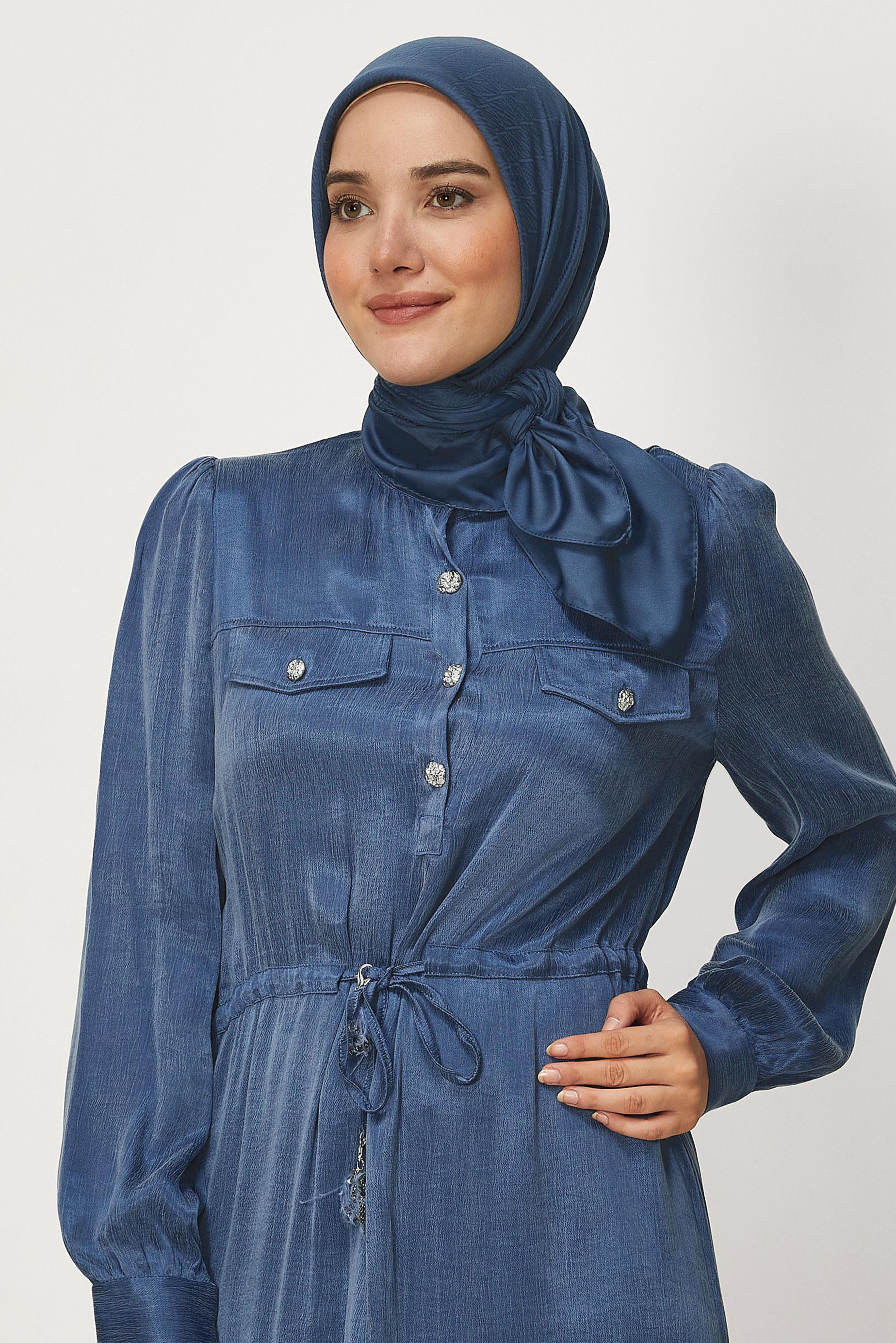 Vêtements hijab BRUN ALVINA JACQUARD ÉCHARPE 8680