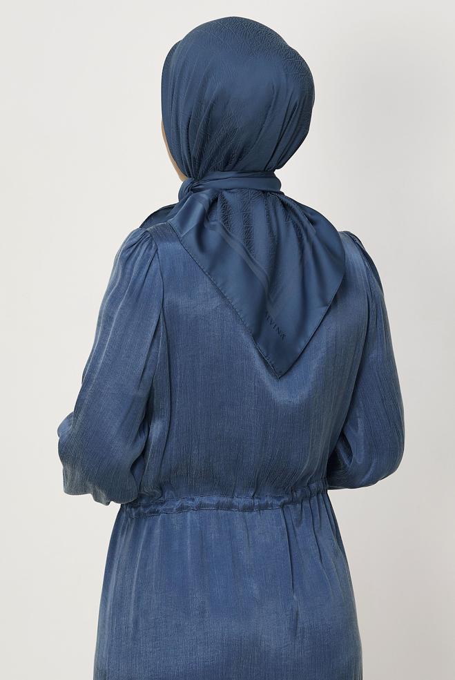 Vêtements hijab BRUN ALVINA JACQUARD ÉCHARPE 8680 - ALVİNA