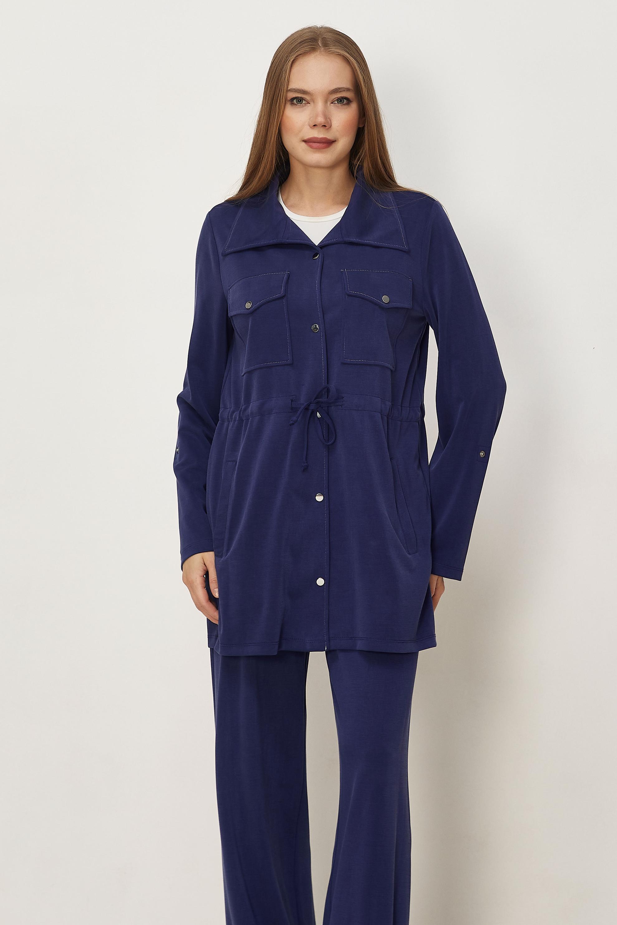 Hijab-Kleidung NAVY BLAU HOSENANZUG MIT GESMOKTER TAILLE 46332