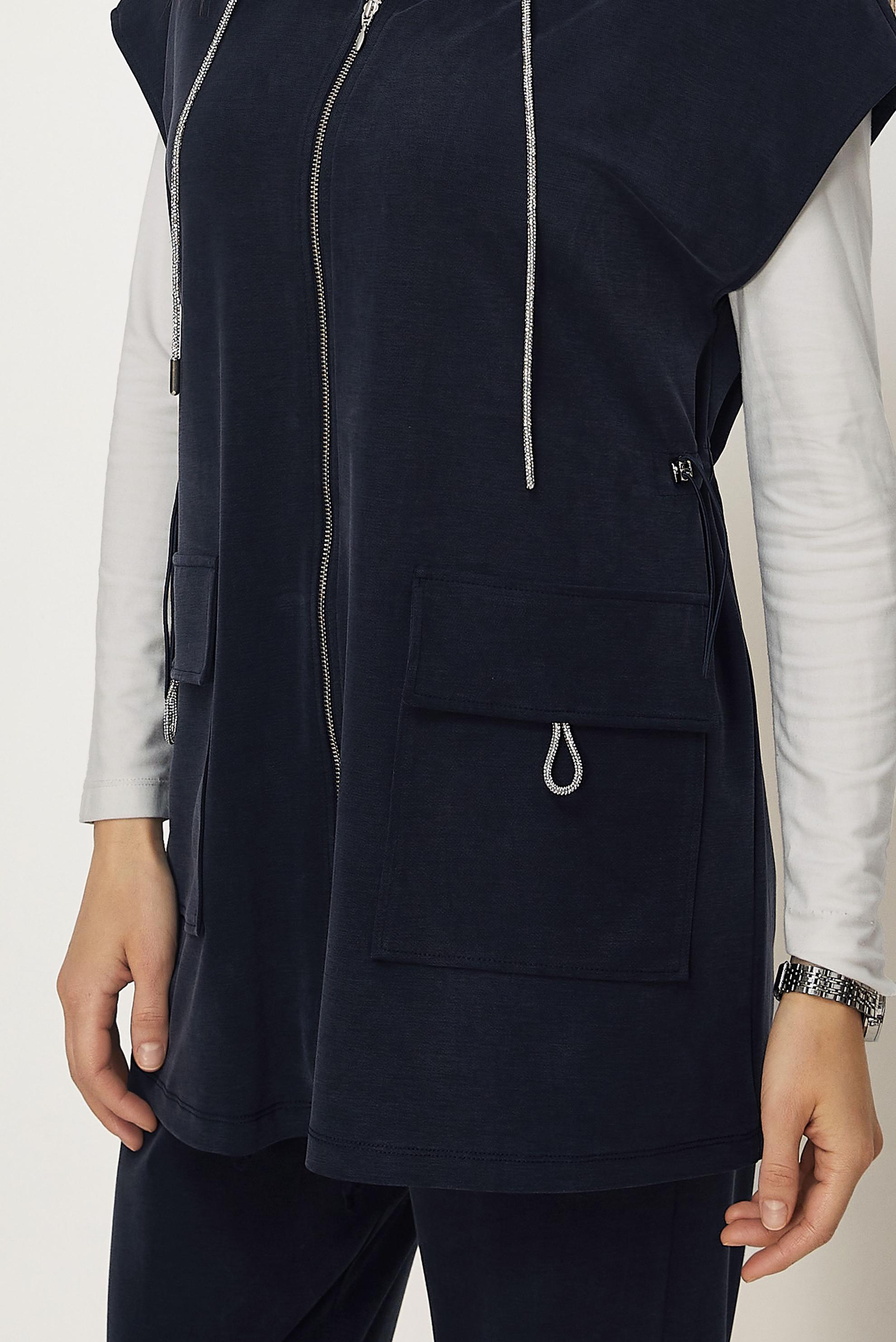 Tesettür giyim LACİVERT YELEKLİ EŞOFMAN TAKIMI 46388