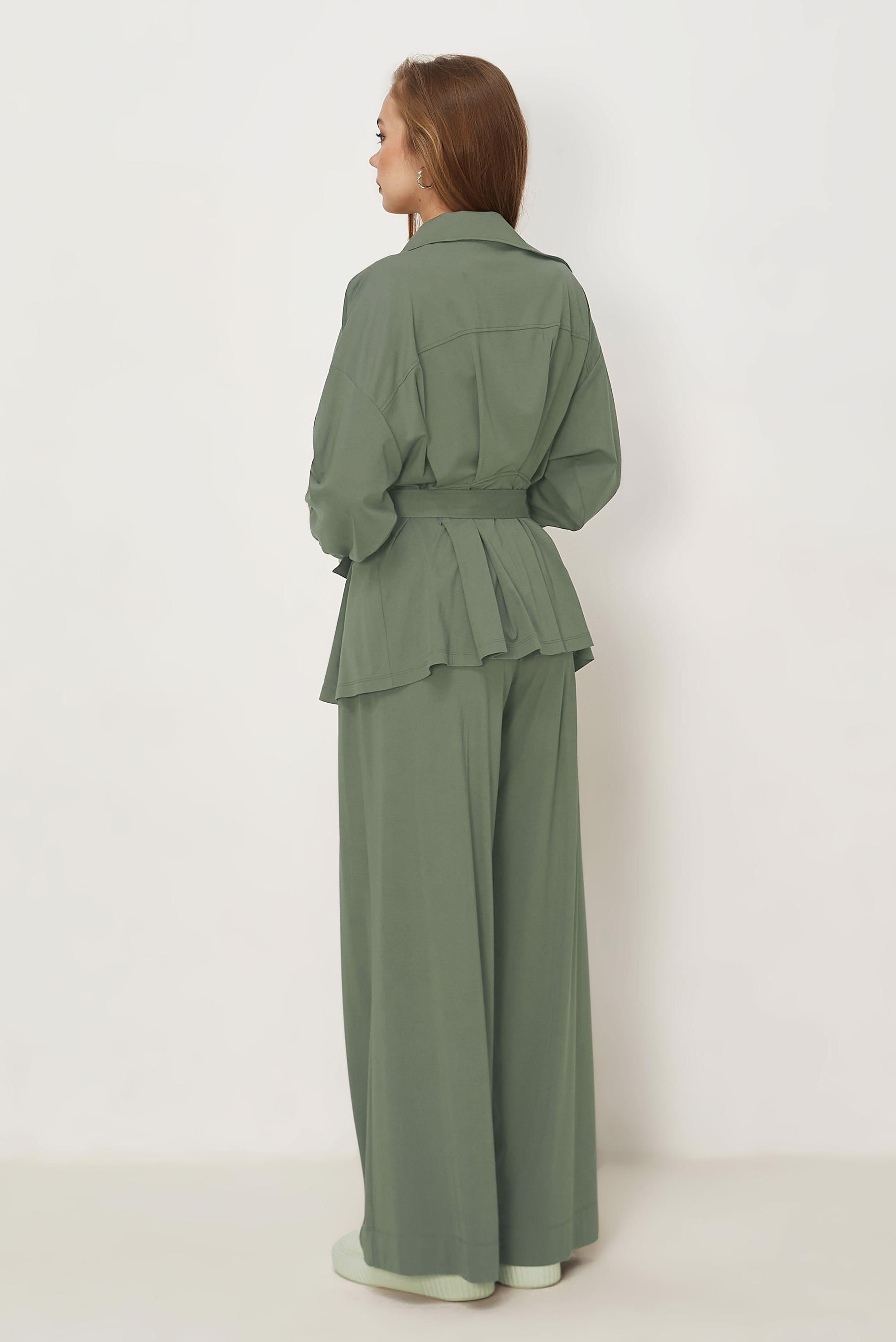 Hijab-Kleidung KHAKI TRAININGSANZUG MIT GÜRTEL 46390