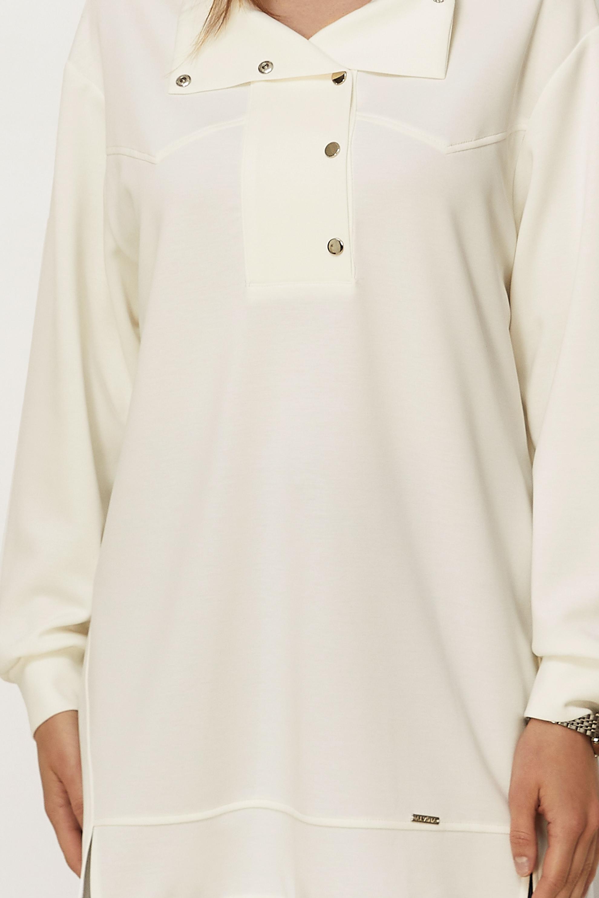 Hijab clothing WHITE SMOCKED TRACKSUIT TUNIC 46470