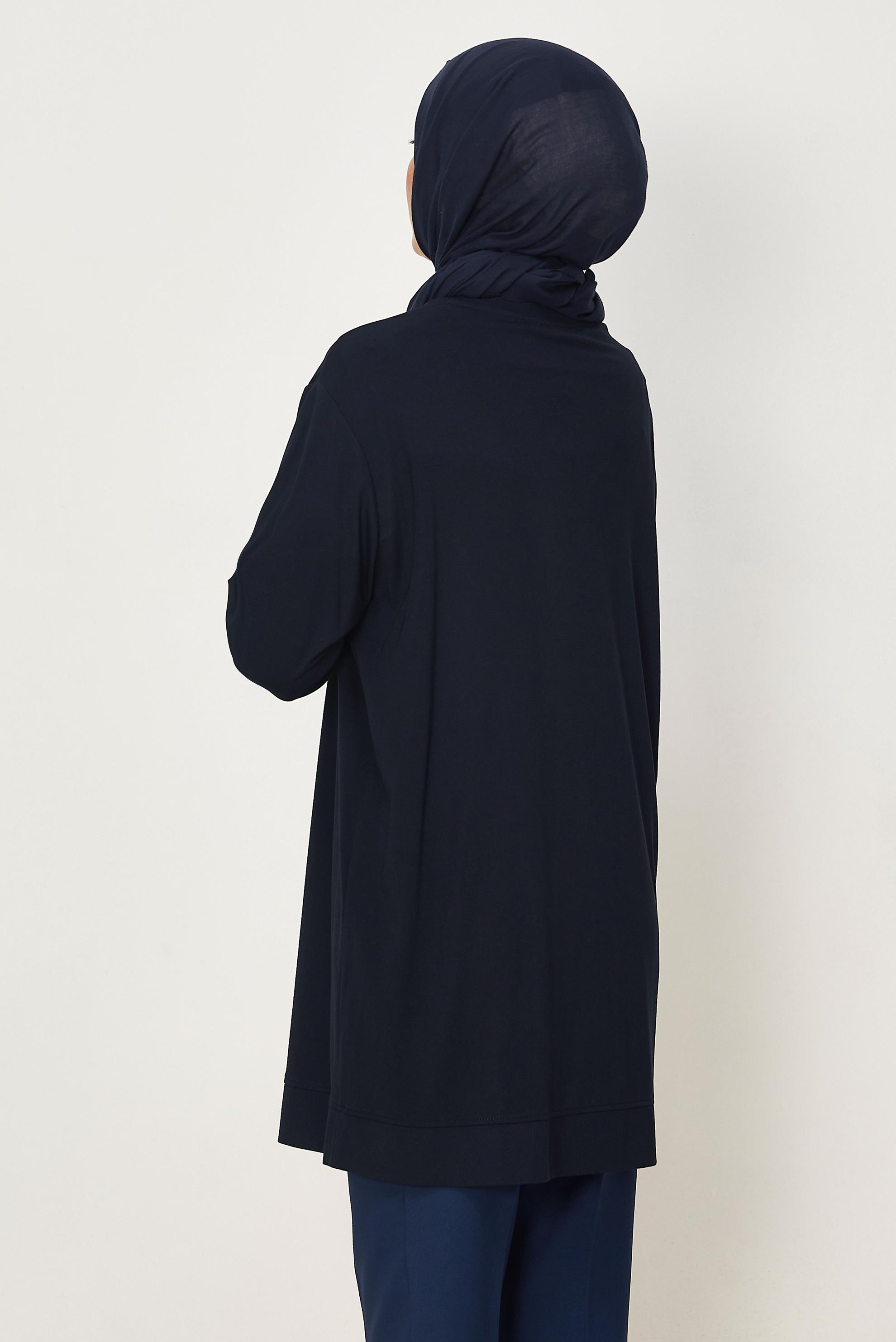 Tesettür giyim LACİVERT 46671 8563 EŞOFMAN TUNİK 38-44
