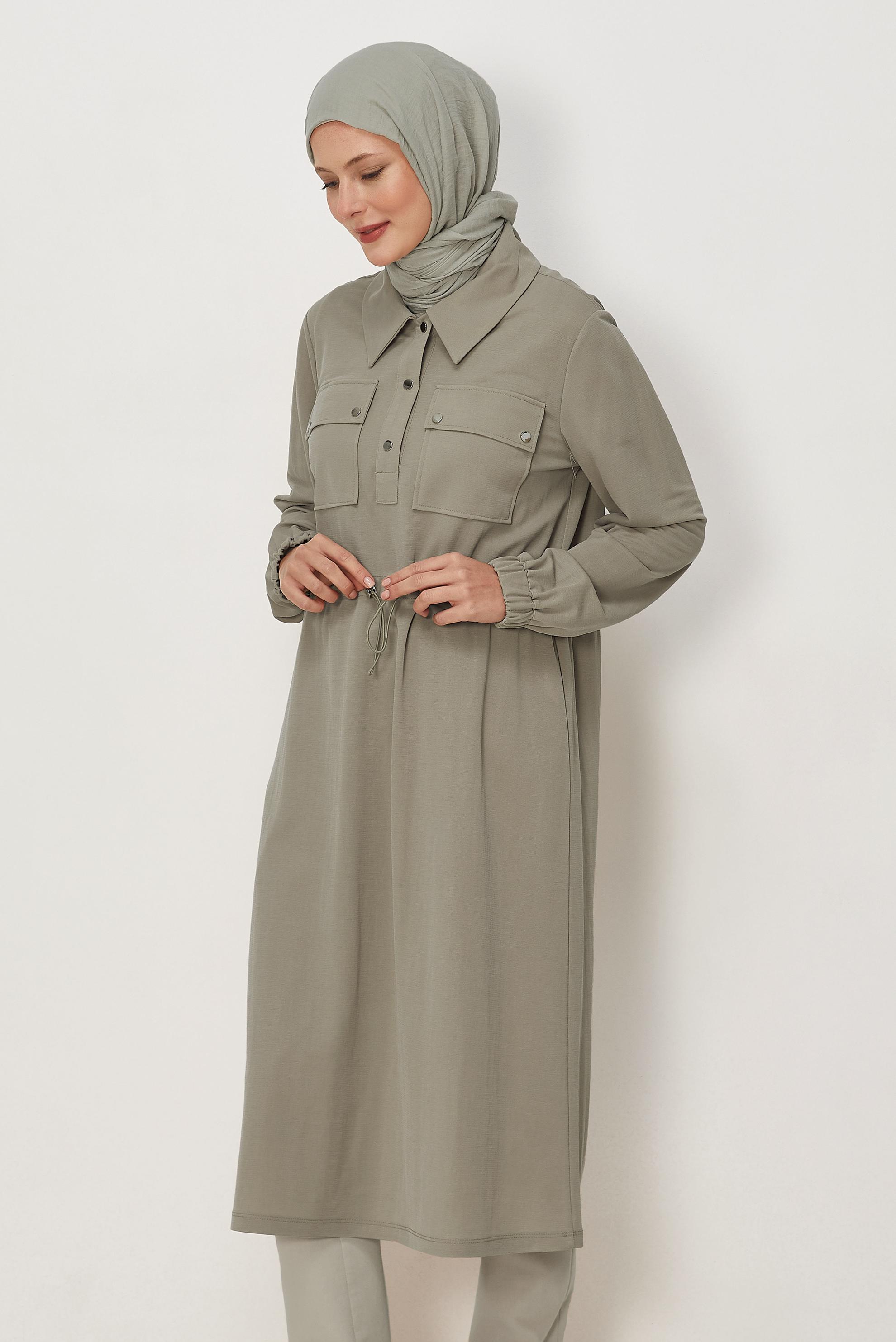 Tesettür giyim KUM 46768 FENDİ EŞOFMAN TUNİK 38-46 TEK 40
