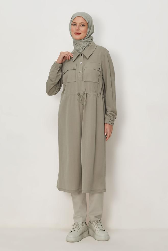 Tesettür giyim KUM 46768 FENDİ EŞOFMAN TUNİK 38-46 TEK 40 - ALVİNA