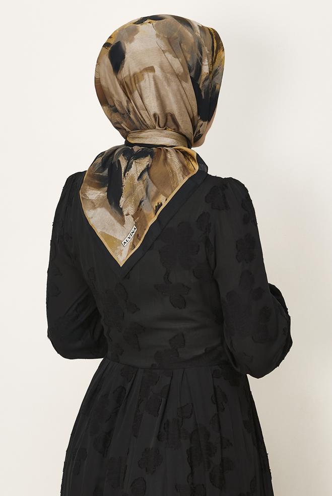 Vêtements hijab VISON ÉCHARPE ALVINA À MOTIFS 8625 - ALVİNA