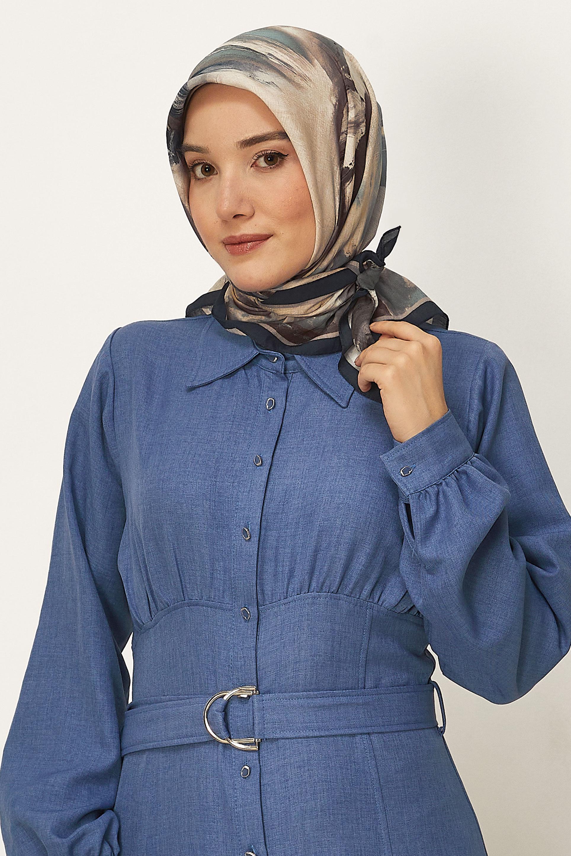 Vêtements hijab BEIGE ÉCHARPE ALVINA À MOTIFS 8625