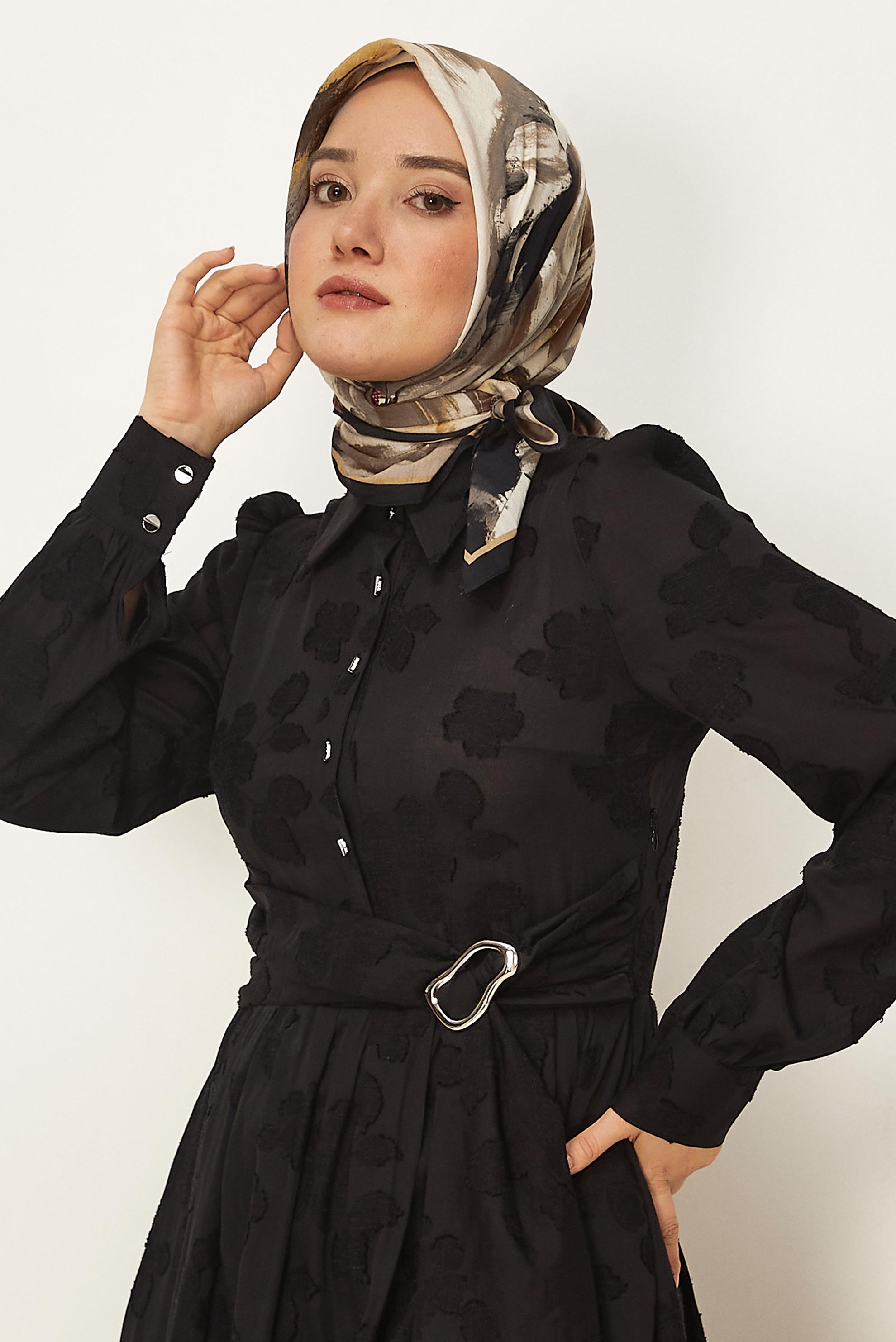 Vêtements hijab BEIGE ÉCHARPE ALVINA À MOTIFS 8625