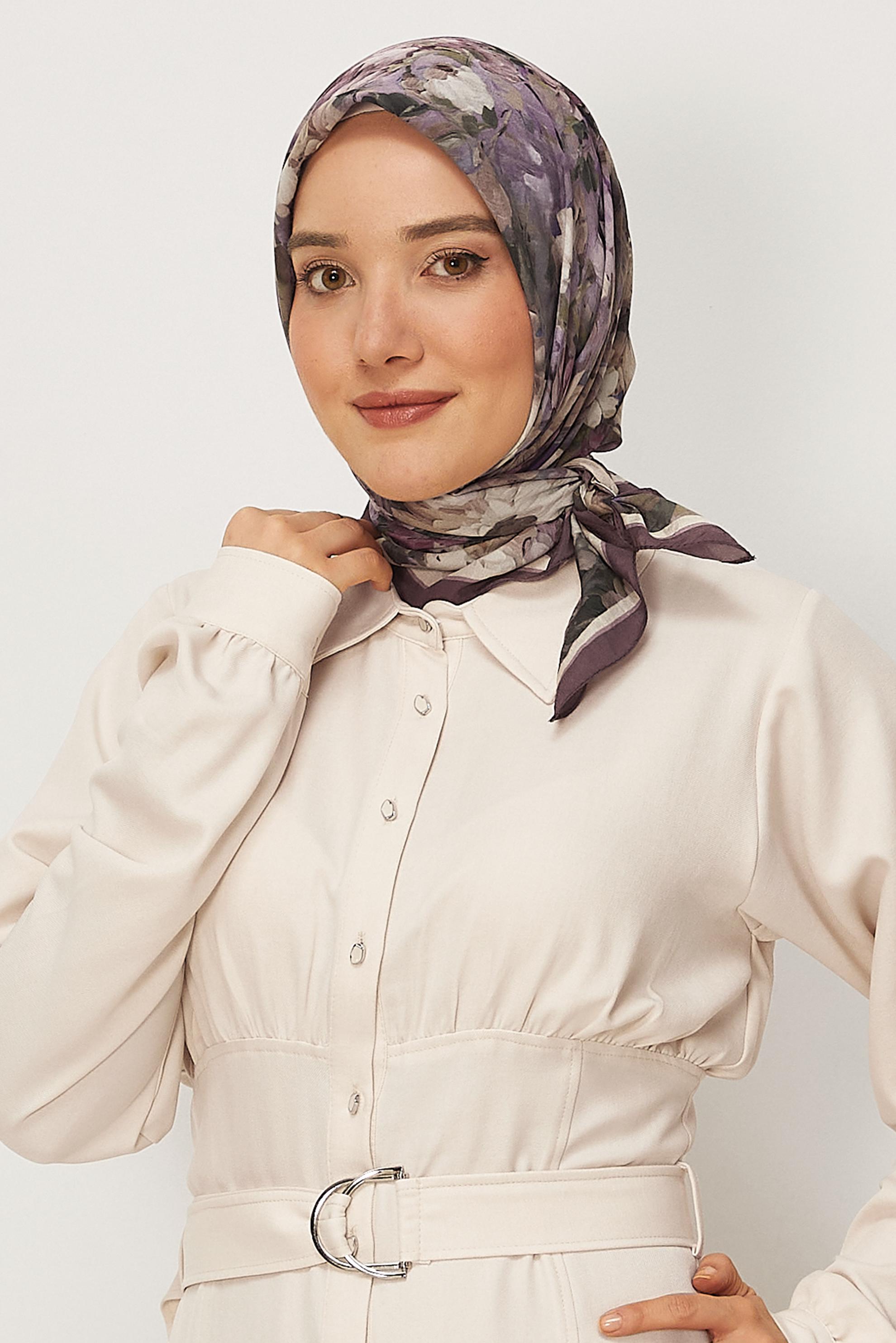 Hijab clothing PINK ALVINA PATTERNED SCARF 8627