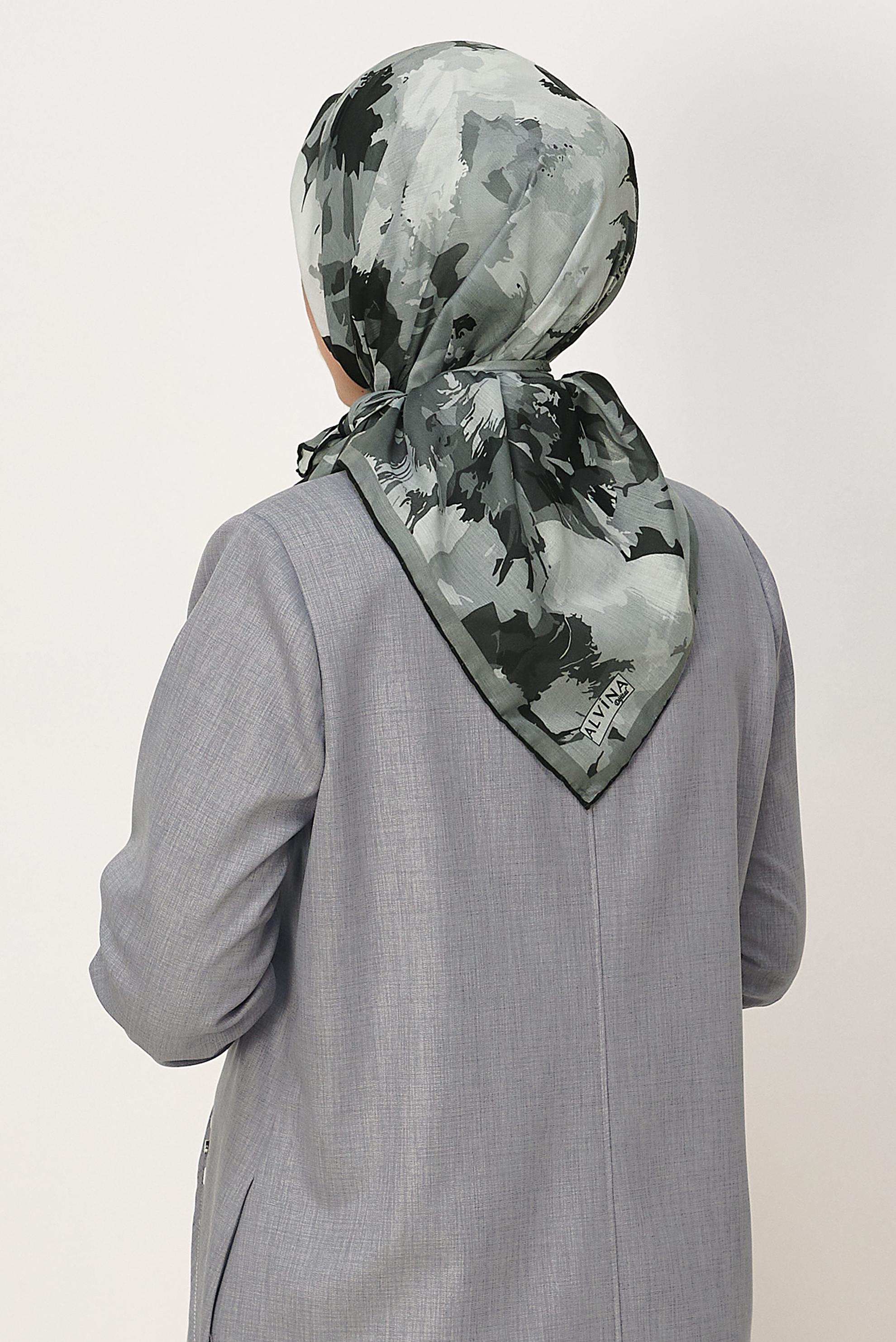 Vêtements hijab BEIGE ÉCHARPE NATUREL À MOTIFS ALVINA 8634