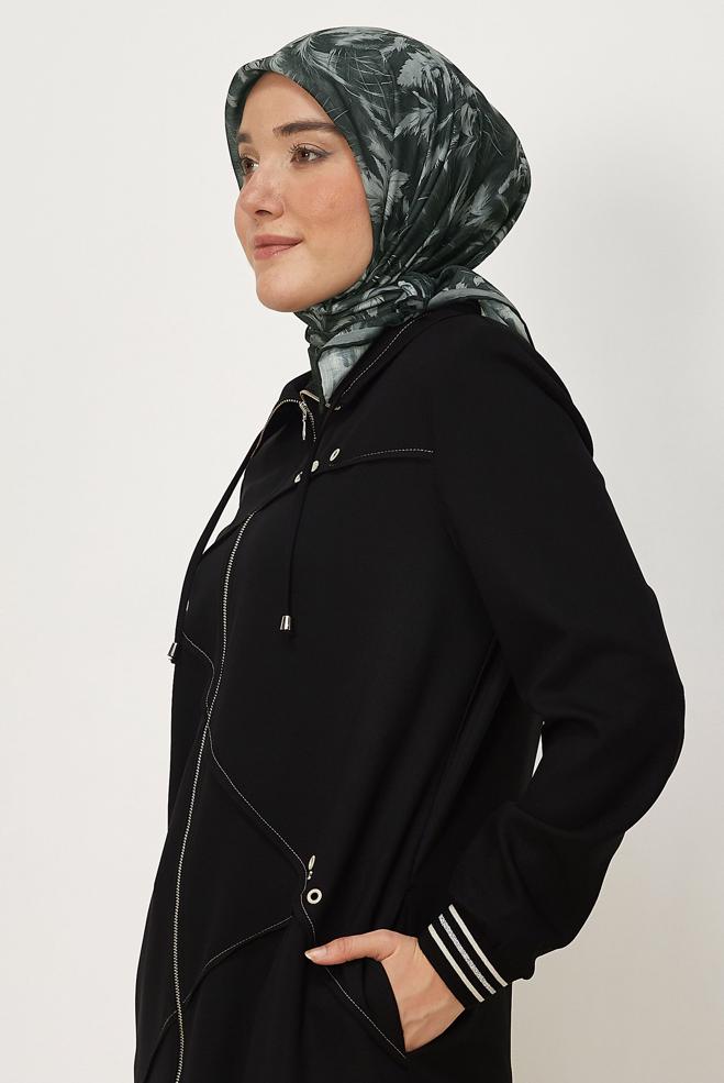 Vêtements hijab NOIR ÉCHARPE ALVINA NATUREL 8635 - ALVİNA