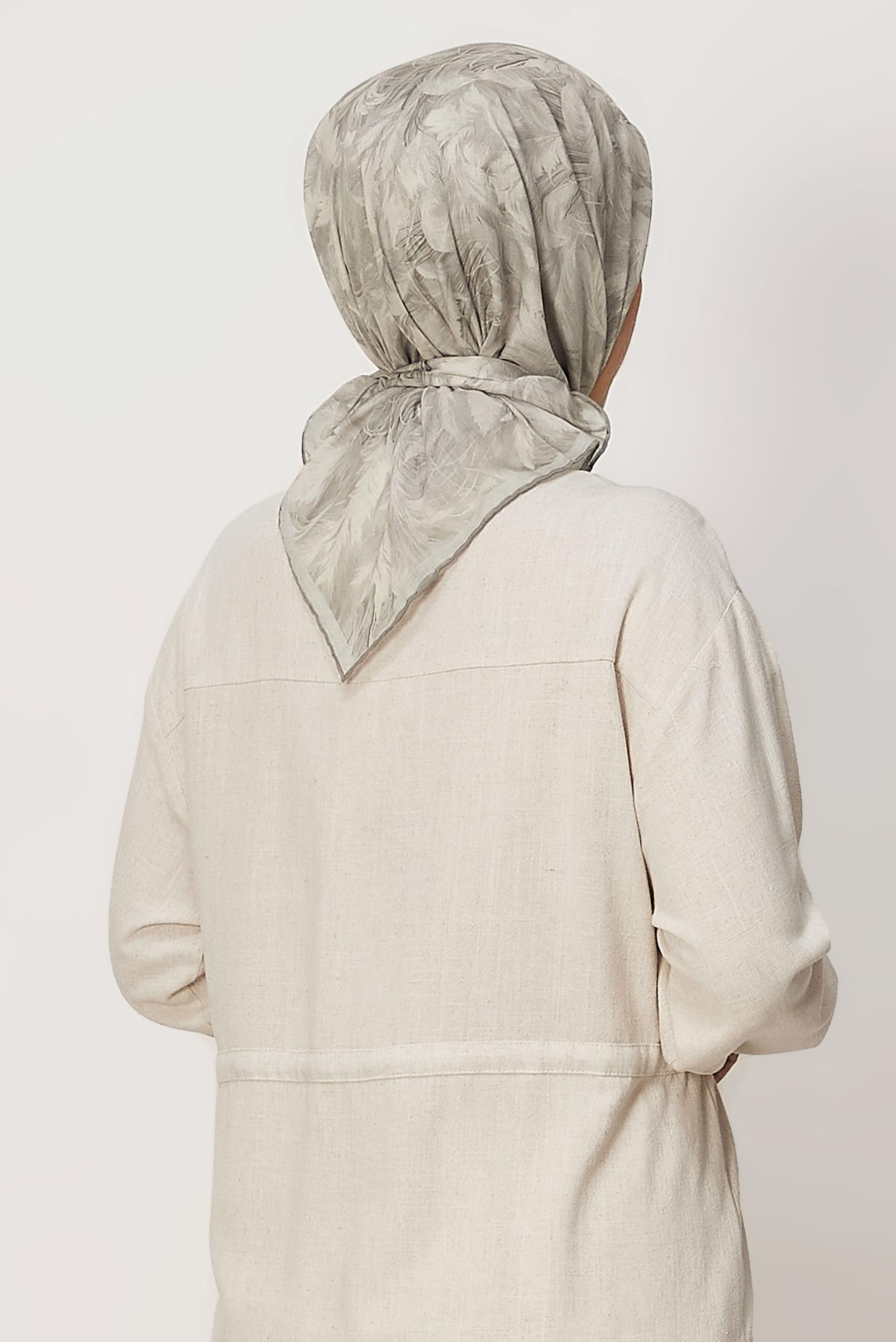 Tesettür giyim BEJ ALVİNA NATUREL EŞARP 8635