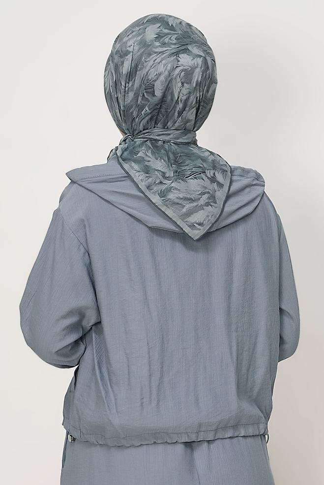 Hijab clothing SILVER ALVINA NATURAL SCARF 8635 - ALVİNA
