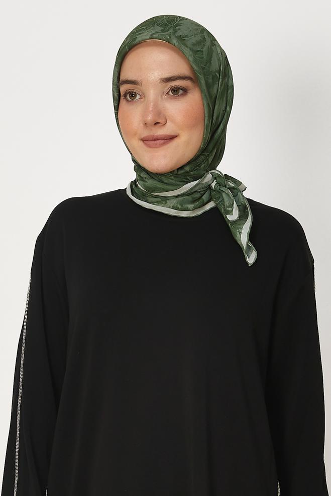 Vêtements hijab KAKI ÉCHARPE ALVINA NATUREL 8635 - ALVİNA
