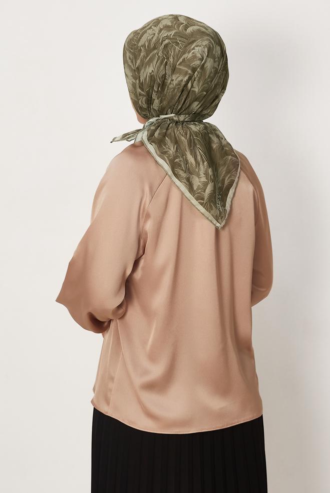Hijab clothing BEIGE ALVINA NATURAL SCARF 8635 - ALVİNA