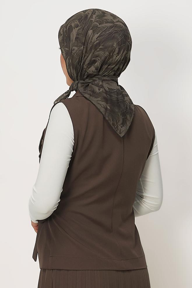 Hijab clothing BROWN ALVINA NATURAL SCARF 8635 - ALVİNA