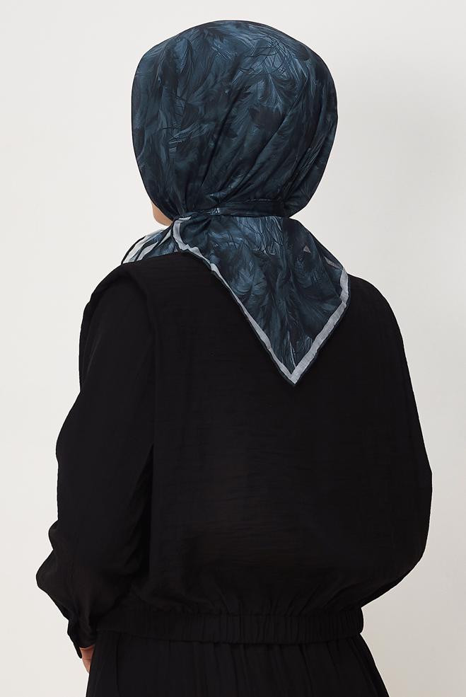 Vêtements hijab BLEU MARINE ÉCHARPE ALVINA NATUREL 8635 - ALVİNA