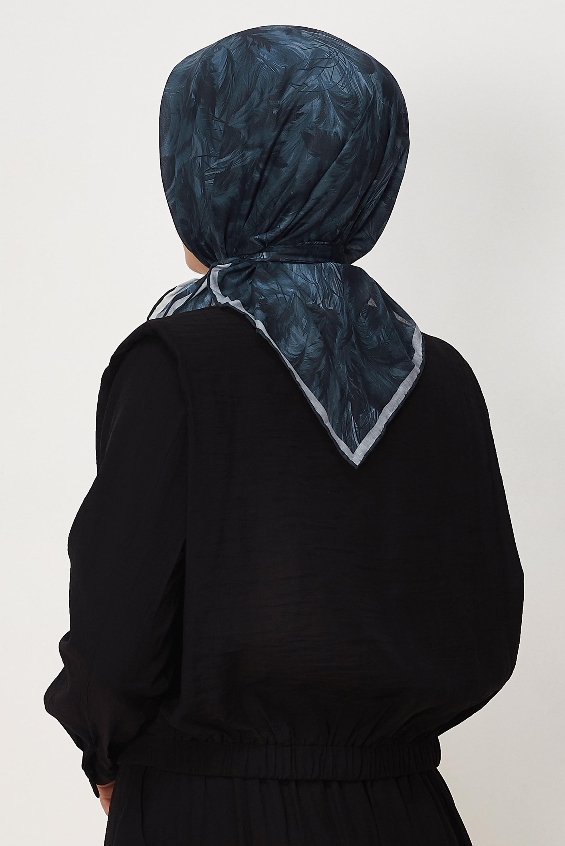 Vêtements hijab BLEU MARINE ÉCHARPE ALVINA NATUREL 8635