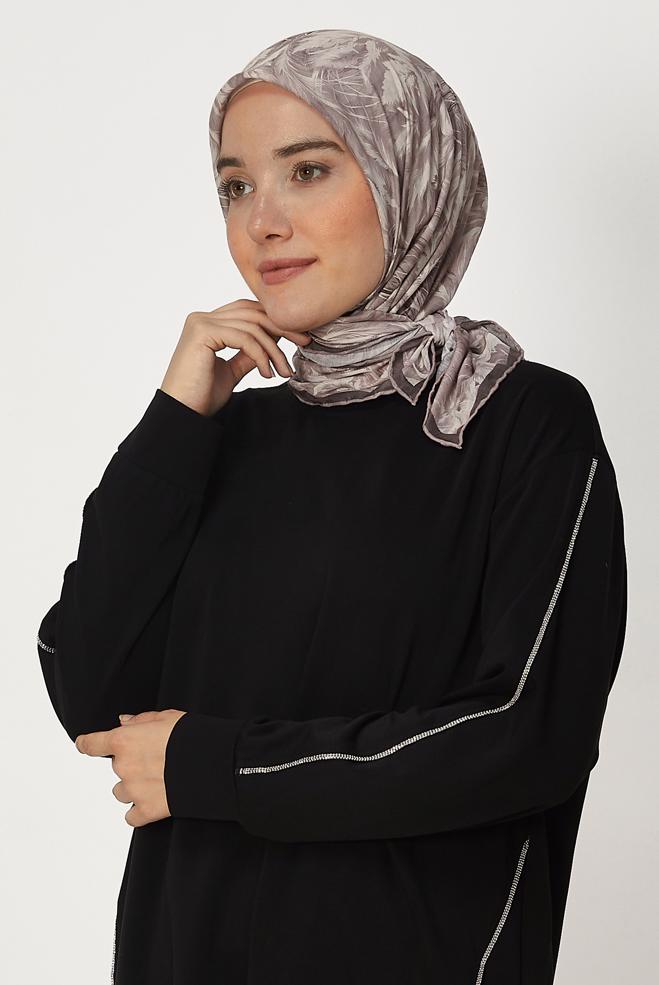 Vêtements hijab POUDRE ÉCHARPE ALVINA NATUREL 8635 - ALVİNA