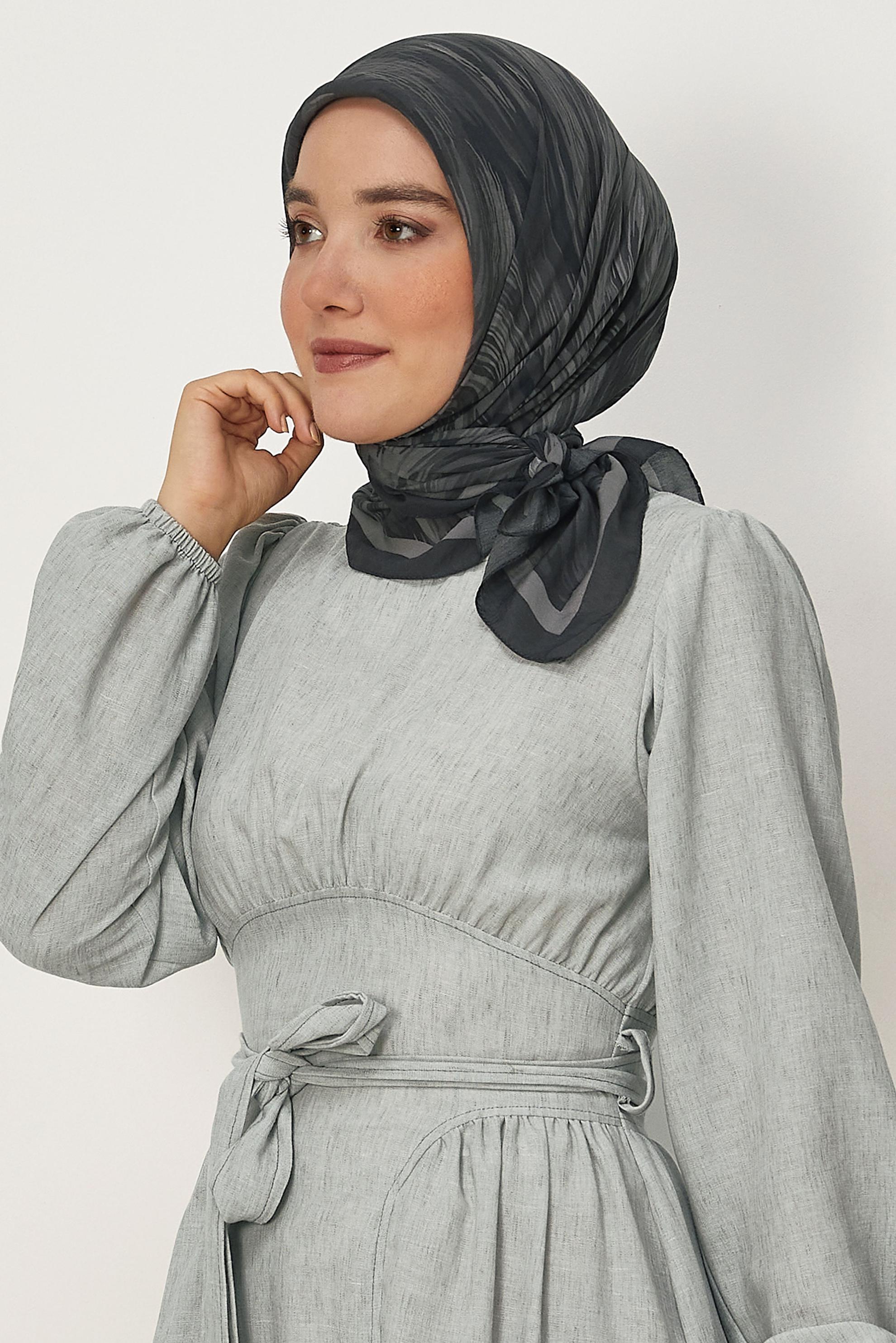 Tesettür giyim KAHVE ALVİNA VİSKON EŞARP 8638