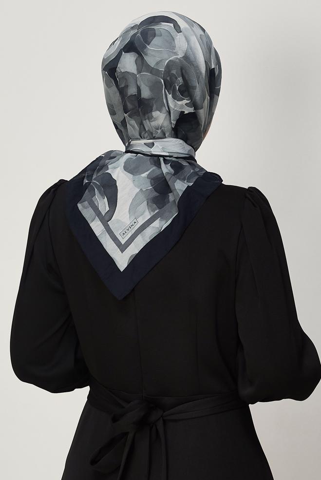 Vêtements hijab NOIR 8639 ALVİNA VİSCON EŞARP (PRM) - ALVİNA