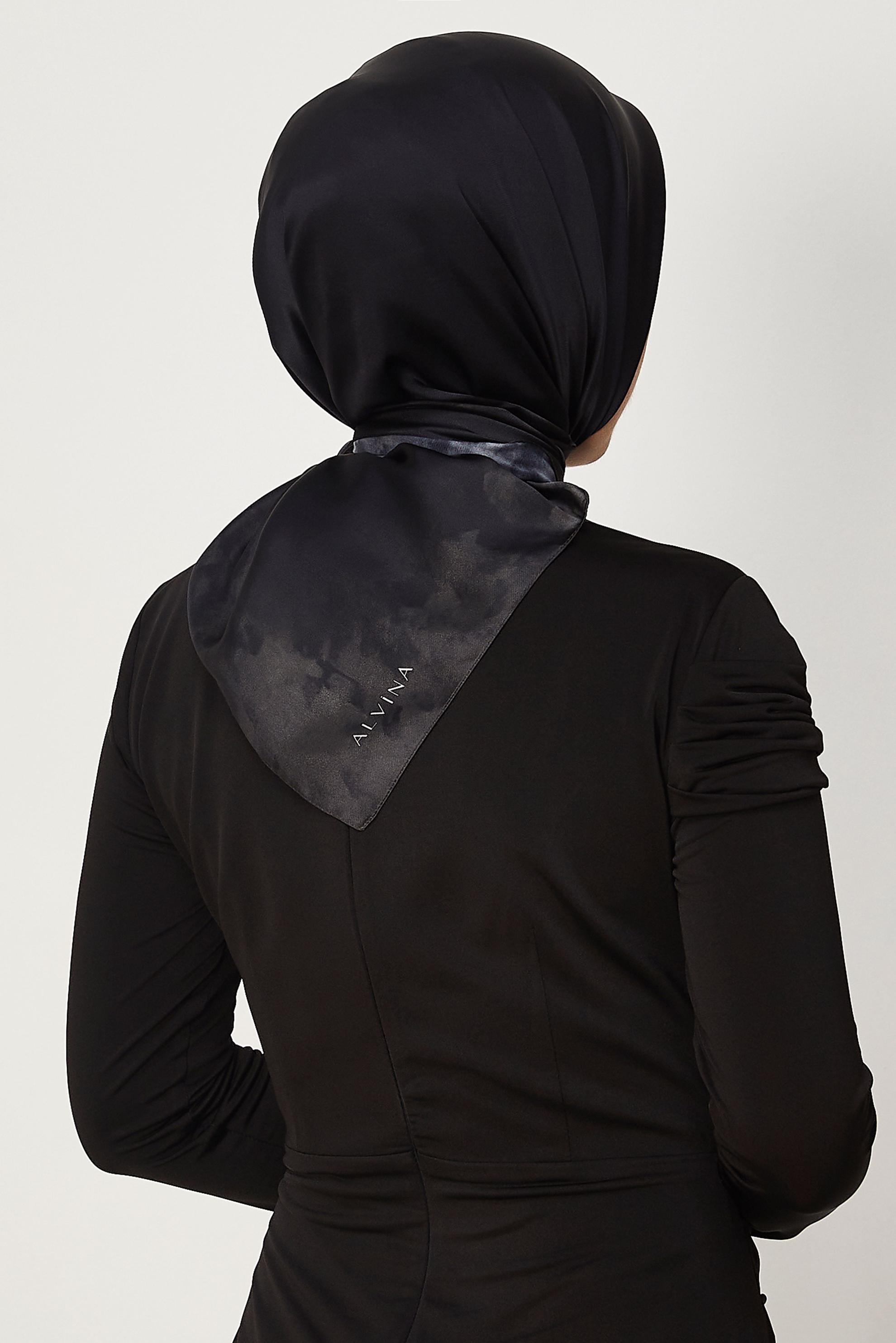 Hijab clothing BLACK ALVINA CARMEN SCARF 8642