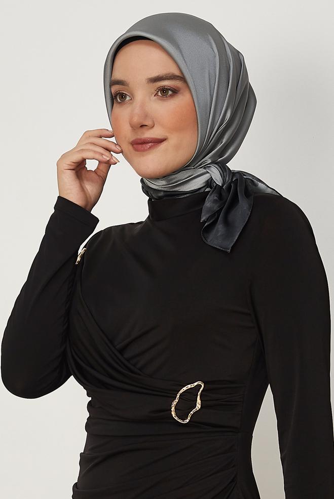 Hijab clothing SILVER ALVINA CARMEN SCARF 8642 - ALVİNA