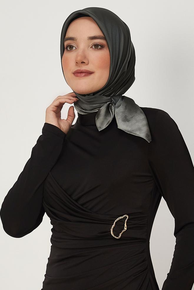 Hijab clothing GREY ALVINA CARMEN SCARF 8642 - ALVİNA