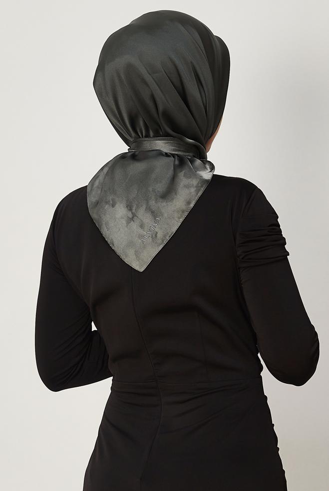 Hijab clothing GREY ALVINA CARMEN SCARF 8642 - ALVİNA