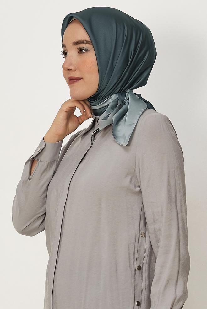 Hijab clothing GREY ALVINA CARMEN SCARF 8642 - ALVİNA