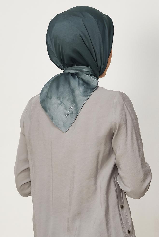 Hijab clothing GREY ALVINA CARMEN SCARF 8642 - ALVİNA