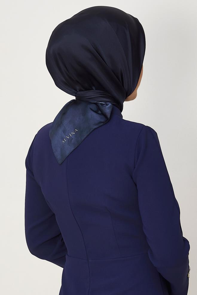 Hijab clothing NAVY BLUE ALVINA CARMEN SCARF 8642 - ALVİNA
