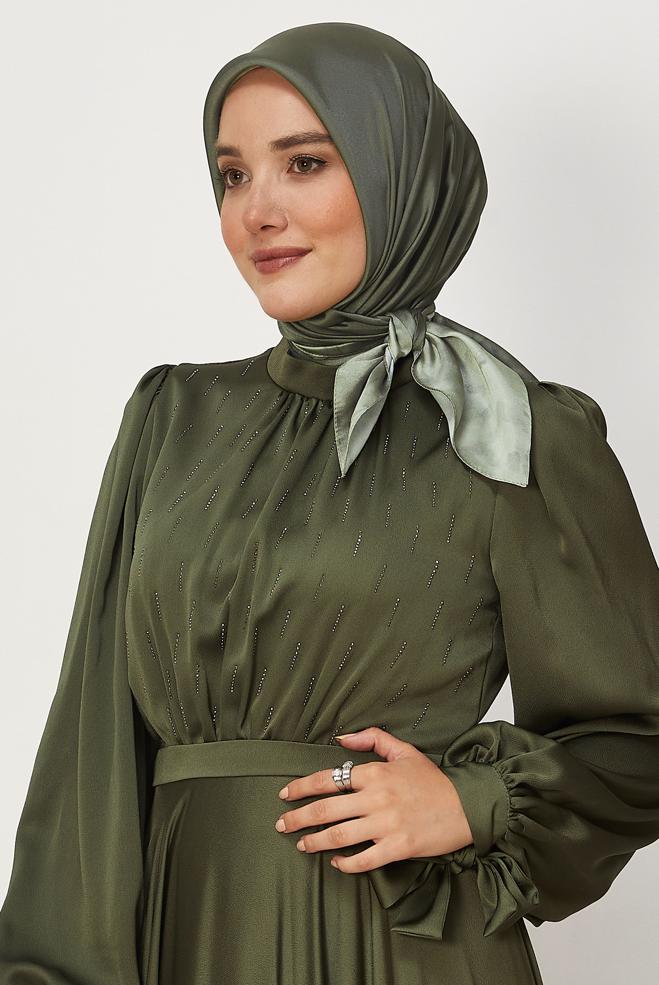 Hijab clothing GREEN ALVINA CARMEN SCARF 8642 - ALVİNA
