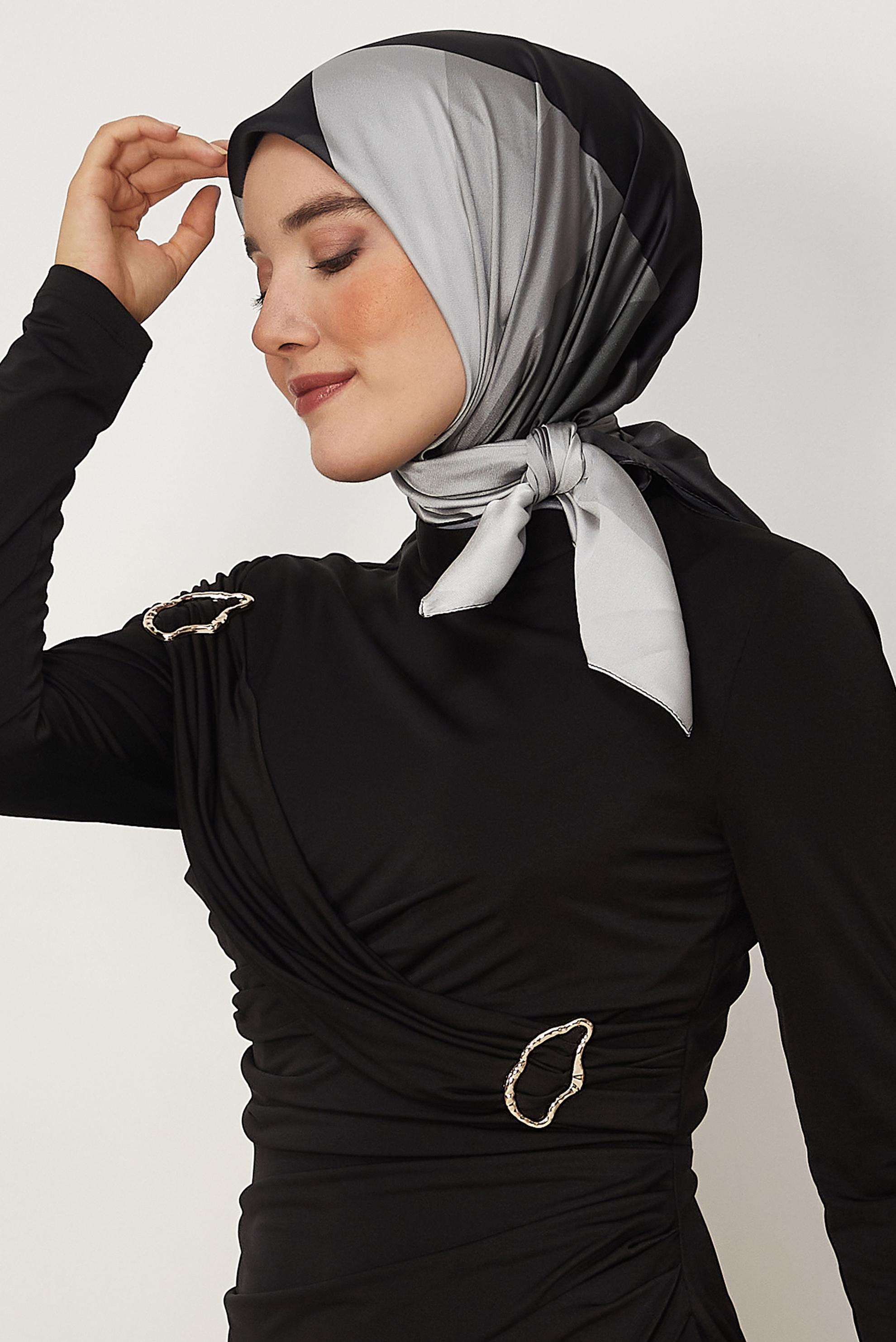 Hijab clothing BLACK ALVINA CARMEN SCARF 8643