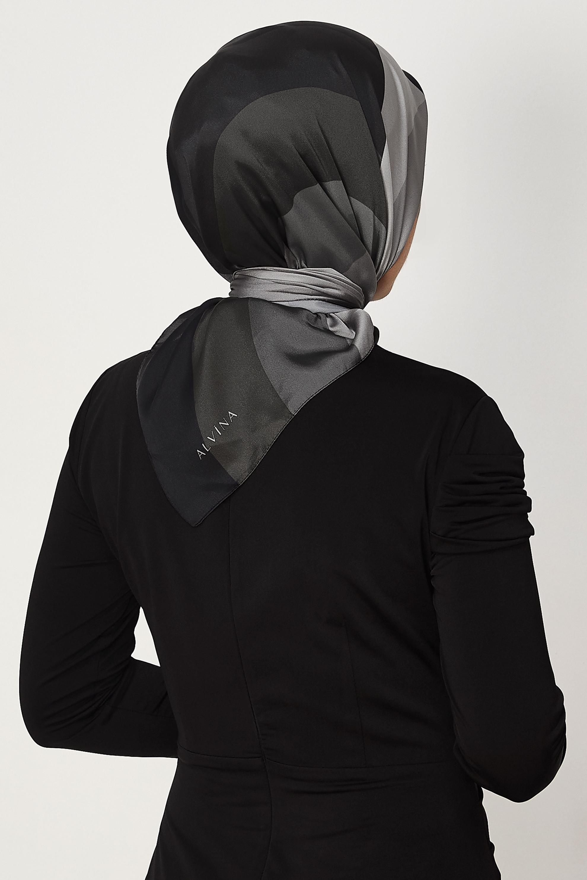 Hijab clothing BLACK ALVINA CARMEN SCARF 8643