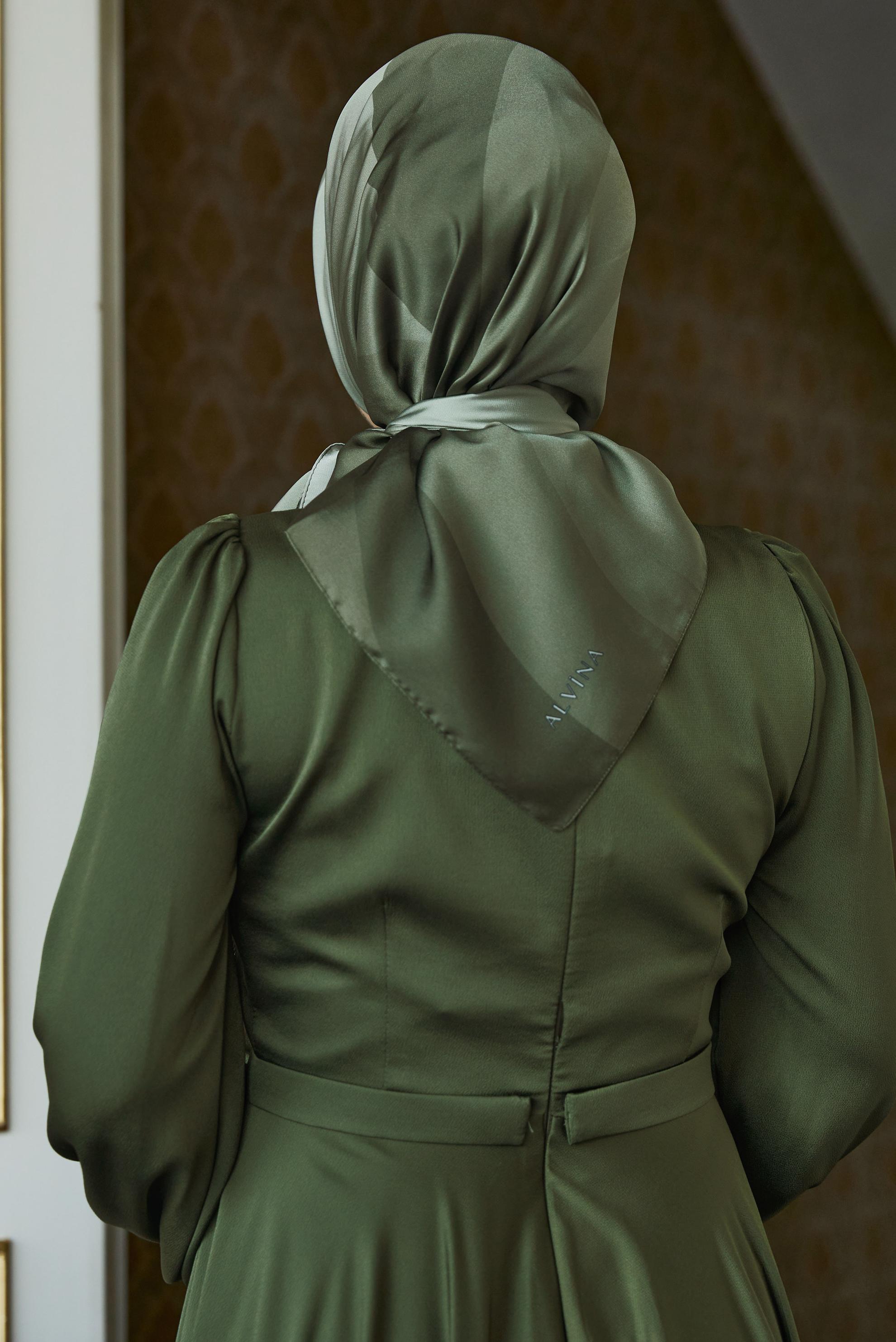 Hijab clothing KHAKI ALVINA CARMEN SCARF 8643