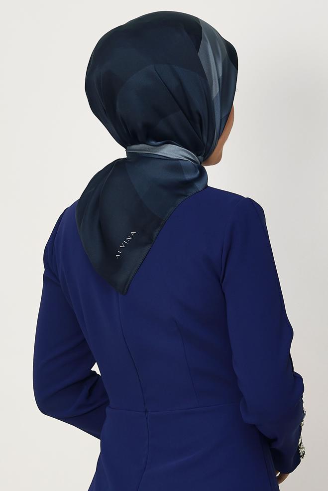 Hijab clothing NAVY BLUE ALVINA CARMEN SCARF 8643 - ALVİNA