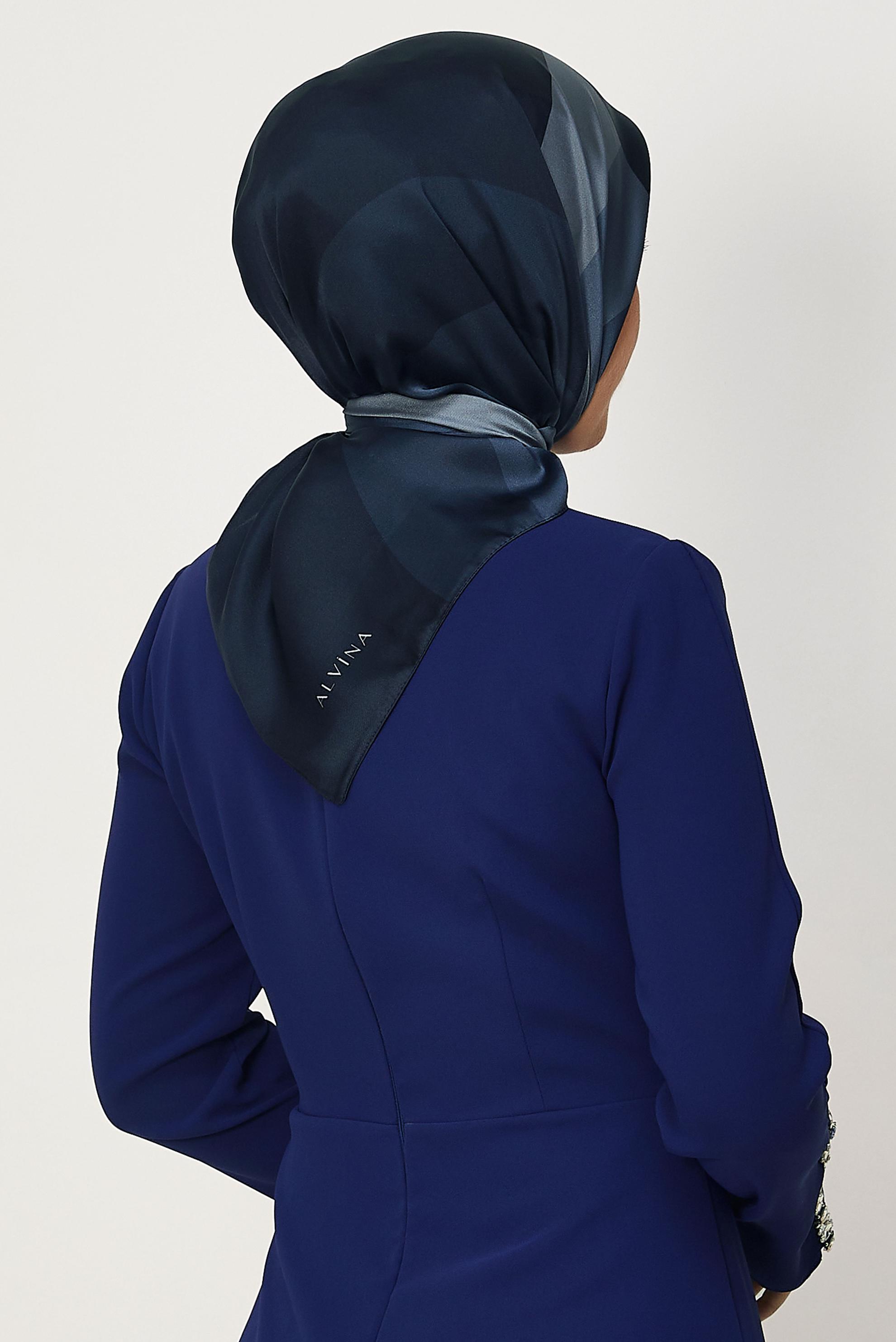 Hijab clothing NAVY BLUE ALVINA CARMEN SCARF 8643