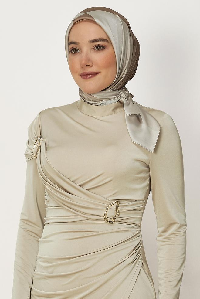 Hijab clothing MINK ALVINA CARMEN SCARF 8643 - ALVİNA