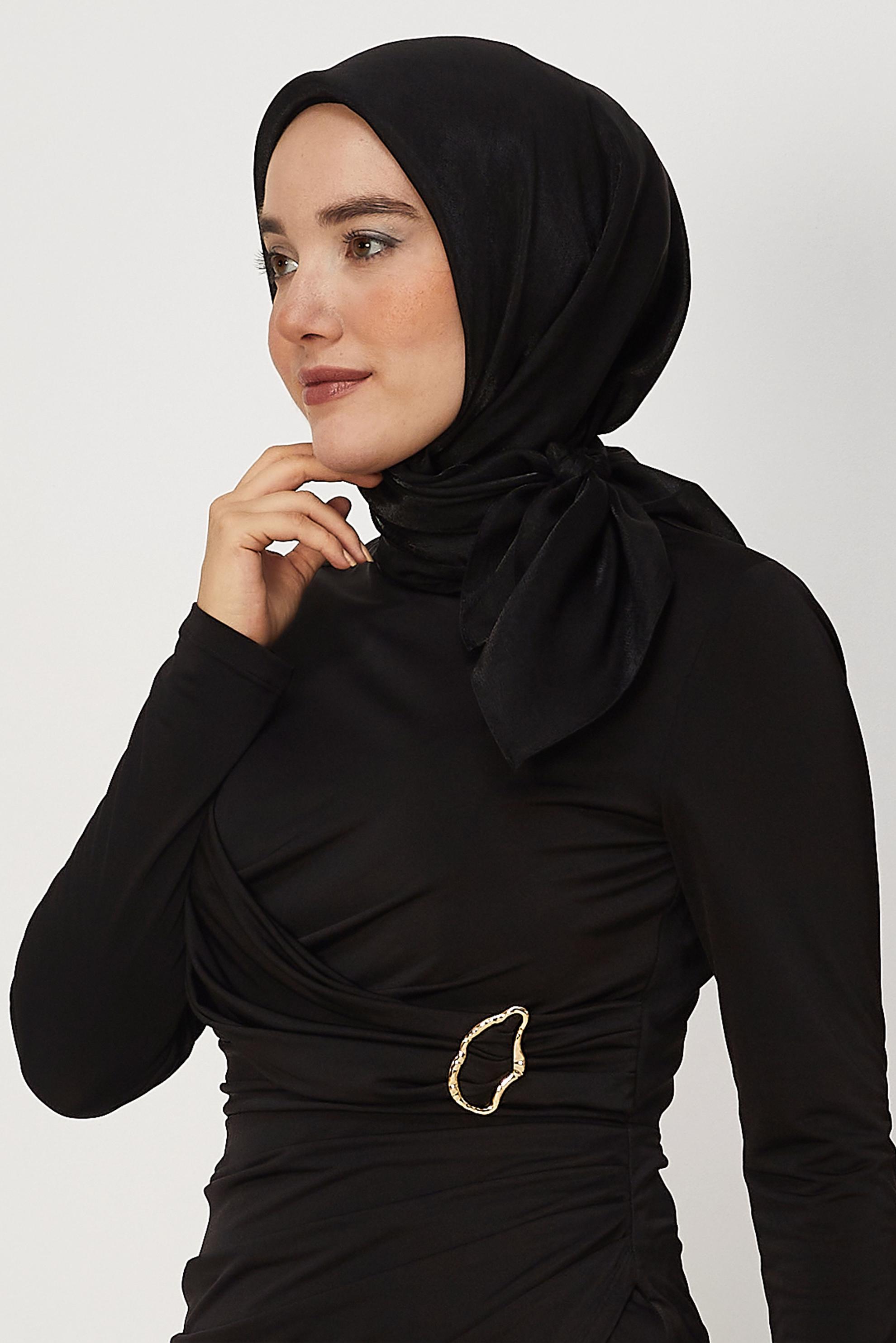 Hijab clothing BLACK ALVINA AMBER SCARF 8645