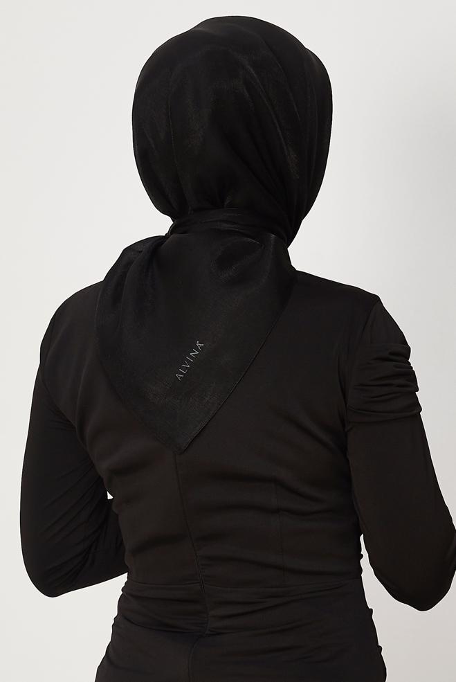 Hijab clothing BLACK ALVINA AMBER SCARF 8645 - ALVİNA