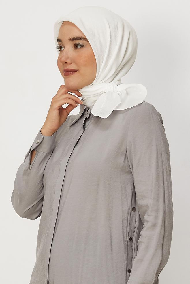 Hijab clothing WHITE ALVINA AMBER SCARF 8645 - ALVİNA