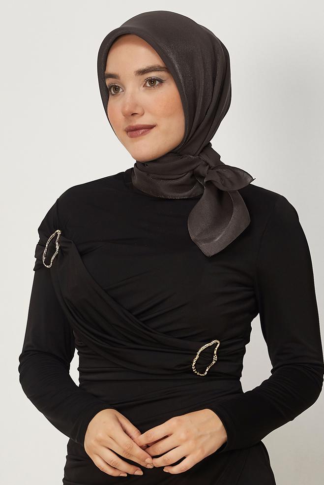 Hijab clothing BROWN ALVINA AMBER SCARF 8645 - ALVİNA