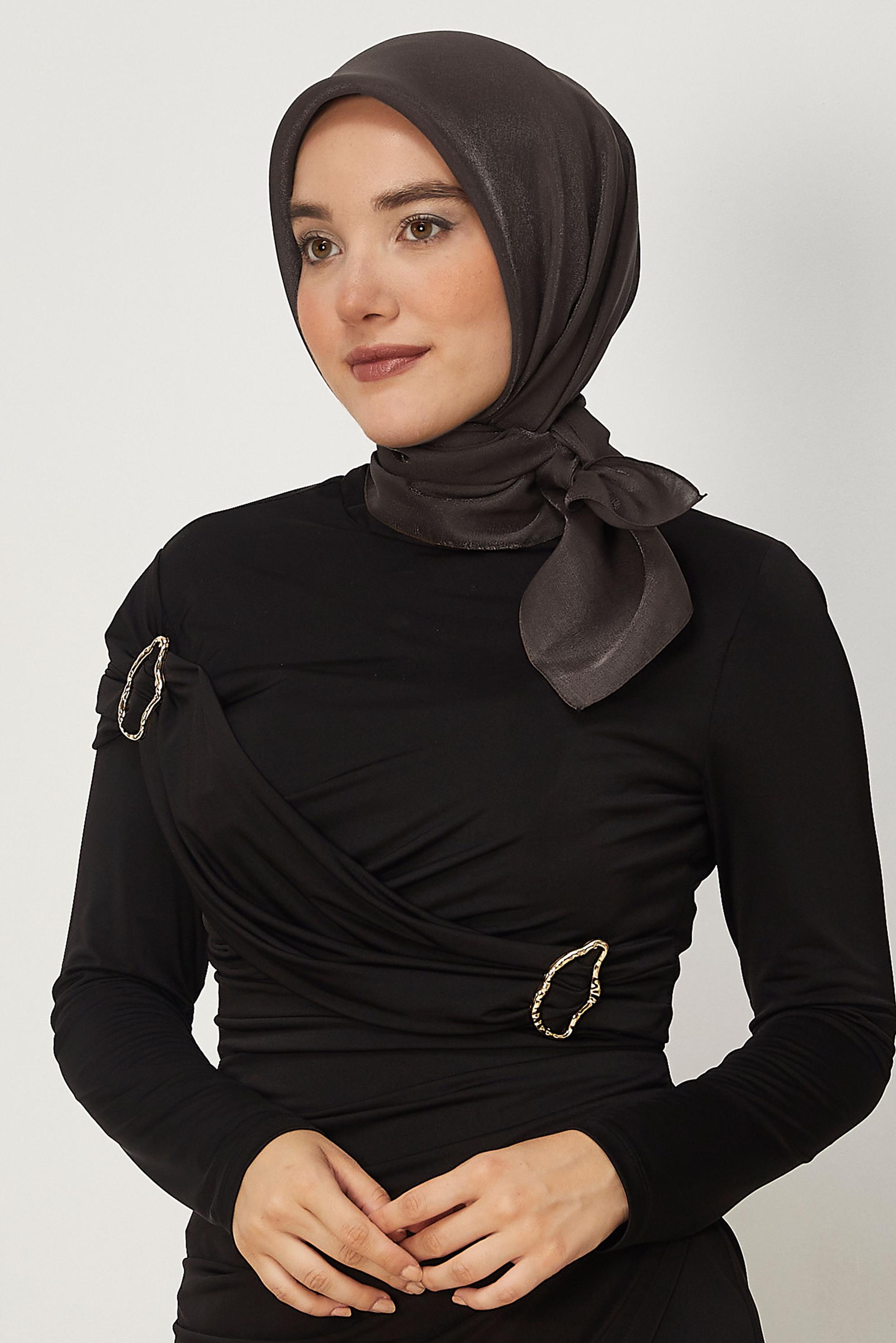 Hijab clothing BROWN ALVINA AMBER SCARF 8645