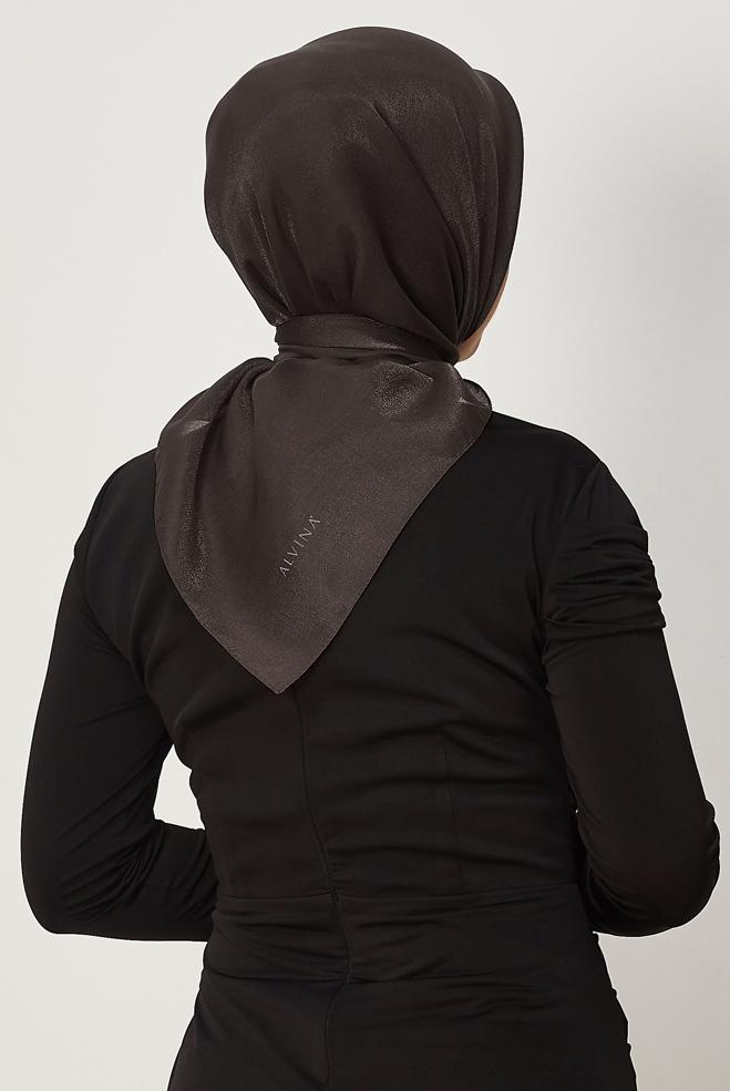 Hijab clothing BROWN ALVINA AMBER SCARF 8645 - ALVİNA