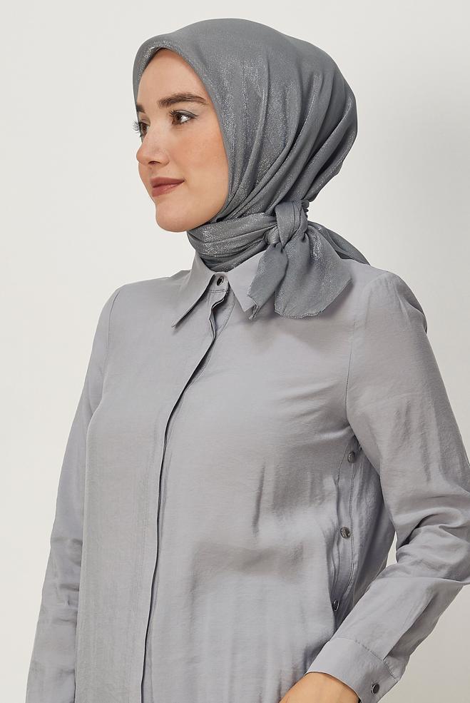 Hijab clothing GREY ALVINA AMBER SCARF 8645 - ALVİNA