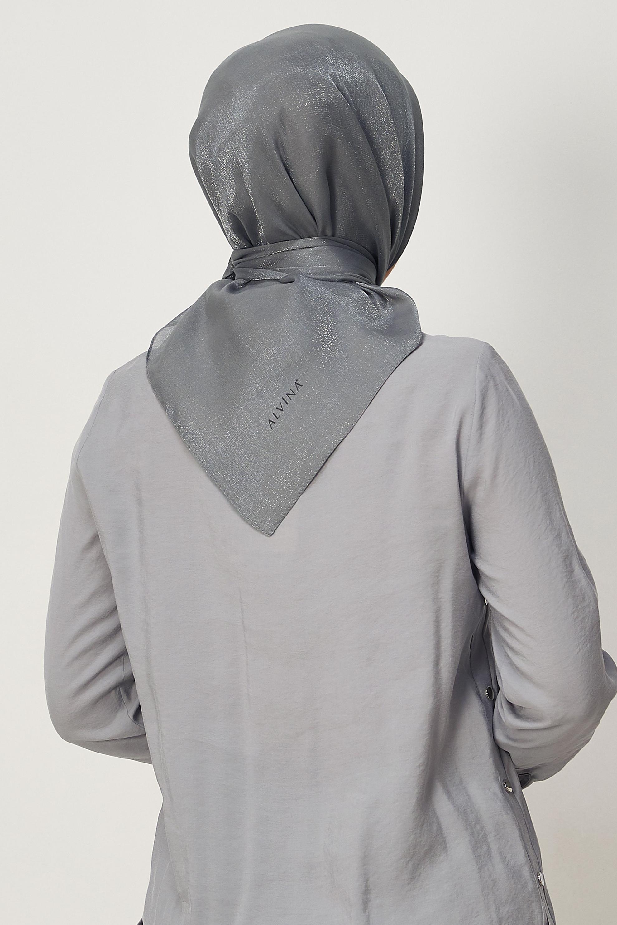 Hijab clothing GREY ALVINA AMBER SCARF 8645
