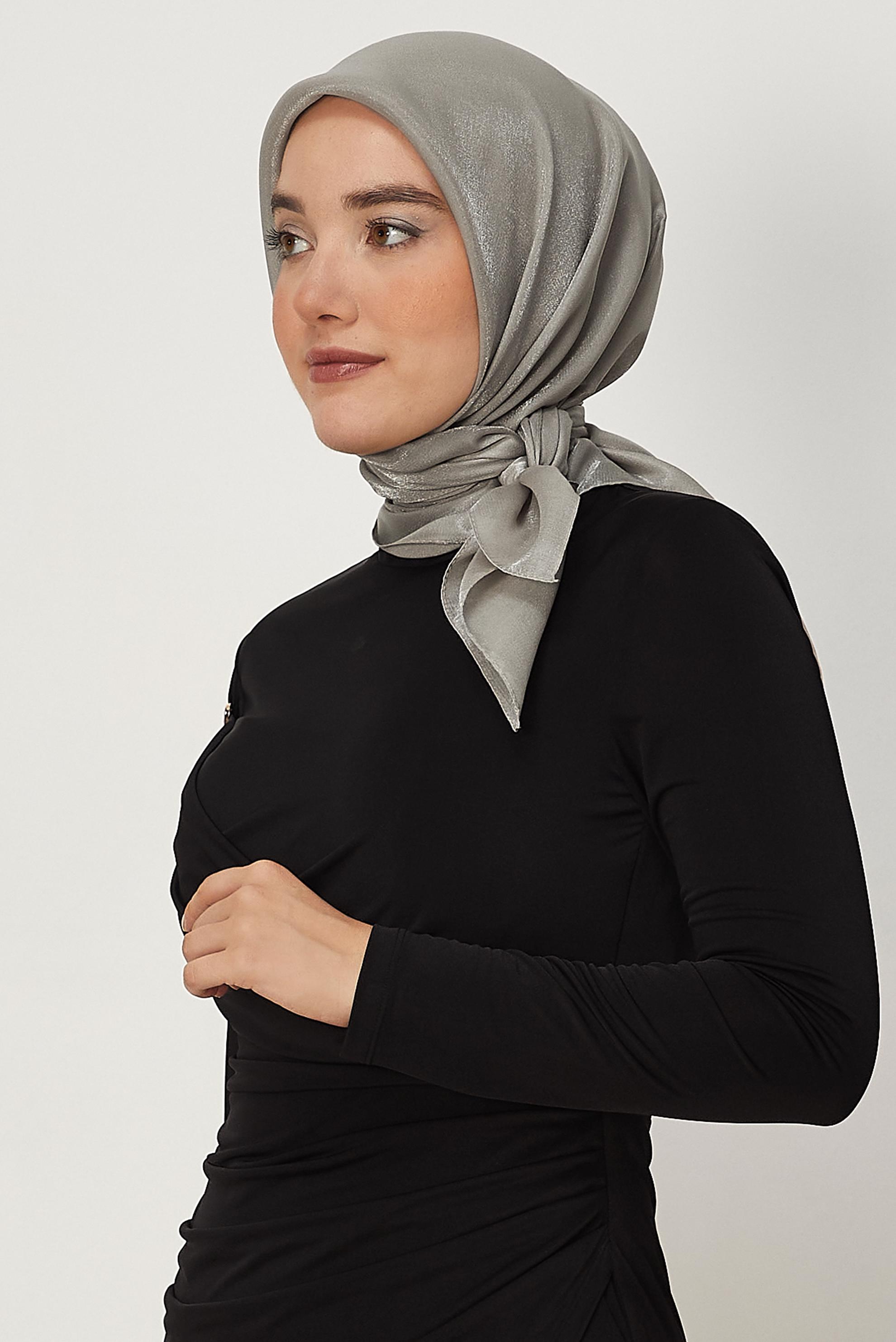 Hijab clothing GREY ALVINA AMBER SCARF 8645