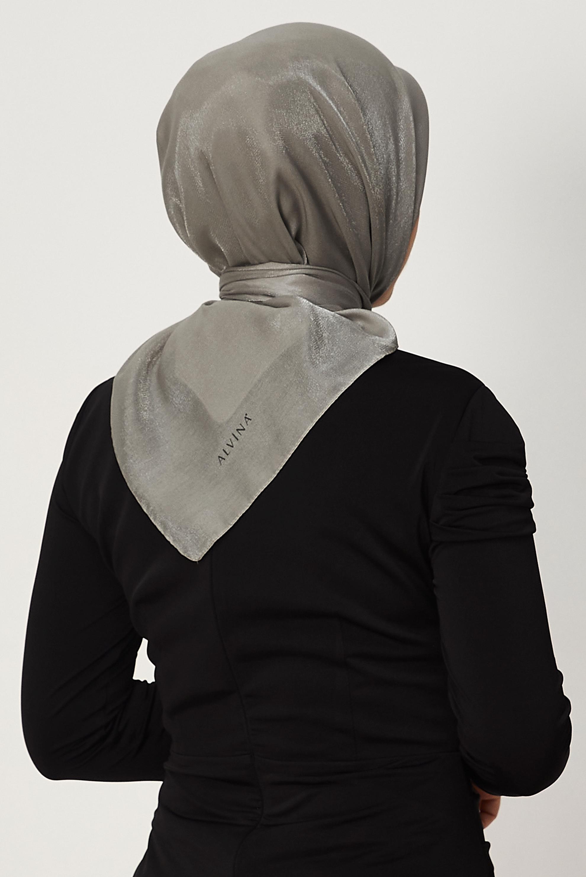 Hijab clothing GREY ALVINA AMBER SCARF 8645